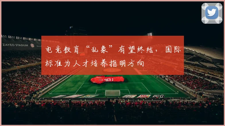 电竞教育“乱象”有望终结,国际标准为人才培养指明方向